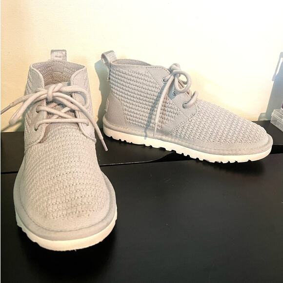 UGG Australia Shoes - GU US 8 Uff Neumel Breeze in Metal Grey - Breathable Lightweight Knit Boot